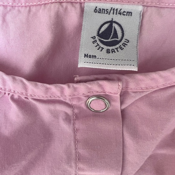 Petit Bateau Pink Spaghetti Strap Dress With Pockets Size 6 - Picture 5 of 5